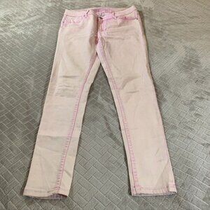 Chip & Pepper Womens 30 Denim Jeans Light Pink Syd Skinny Ankle Mid Rise Stretch